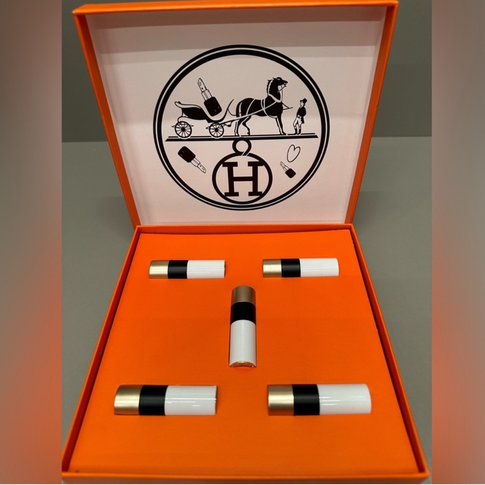 Hermès Lipstick Set in Orange Box